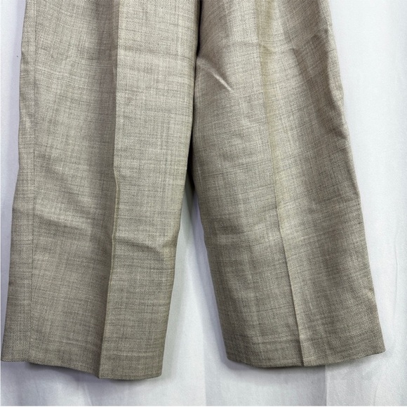 COS Wide Leg Wool Trouser Pant Tan / Gray size 6 US - Picture 7 of 11